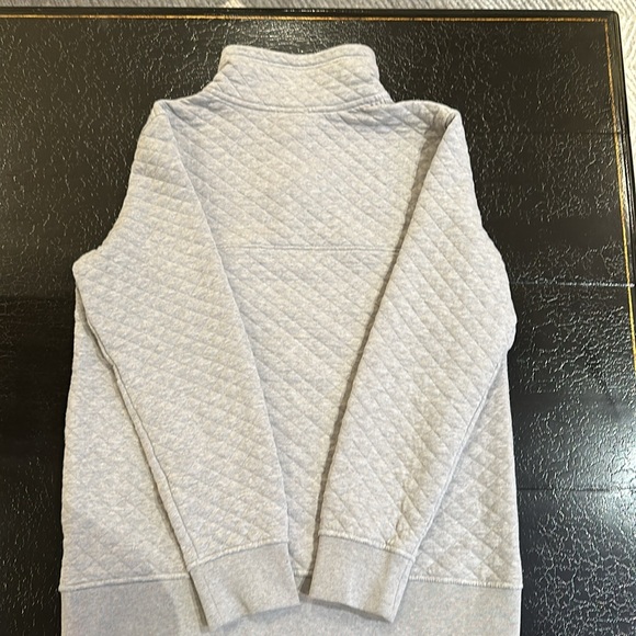 Patagonia Organic Cotton Quilted Snap T Pullover Sweater Gray | Size M Women’s - Picture 5 of 12